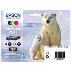 Epson 26XL Multipack - Confezione da 4 - XL - nero, giallo, ciano, magenta - originale - blister con radiofrequenza / allarme acustico - cartuccia d'inchiostro - per Expression Premium XP-510, 520, 600, 605, 610, 615, 620, 625, 700, 710, 720, 800, 810, 820