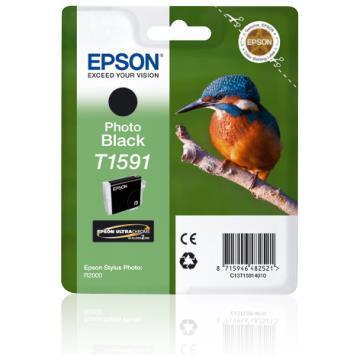 Epson T1591 - 17 ml - nero per foto - originale - blister - cartuccia d'inchiostro - per Stylus Photo R2000