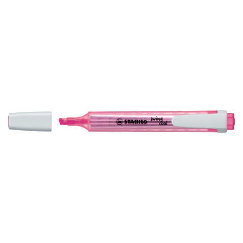 STABILO swing cool - Evidenziatore - rosa fluorescente - inchiostro base acqua - 1-4 mm
