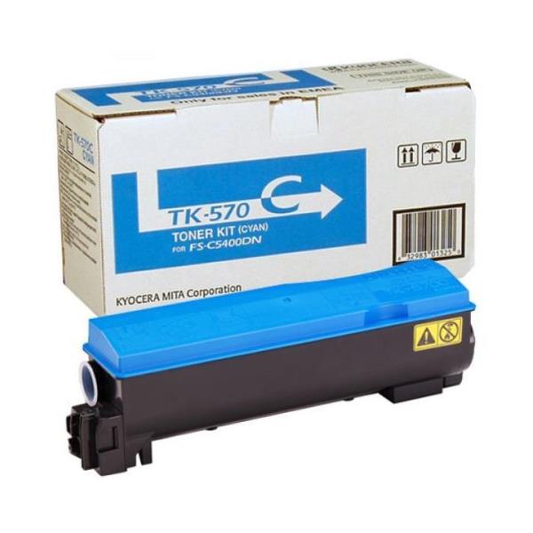Kyocera TK 570C - Ciano - originale - cartuccia toner - per ECOSYS P7035cdn, P7035cdn/KL3; FS-C5400DN