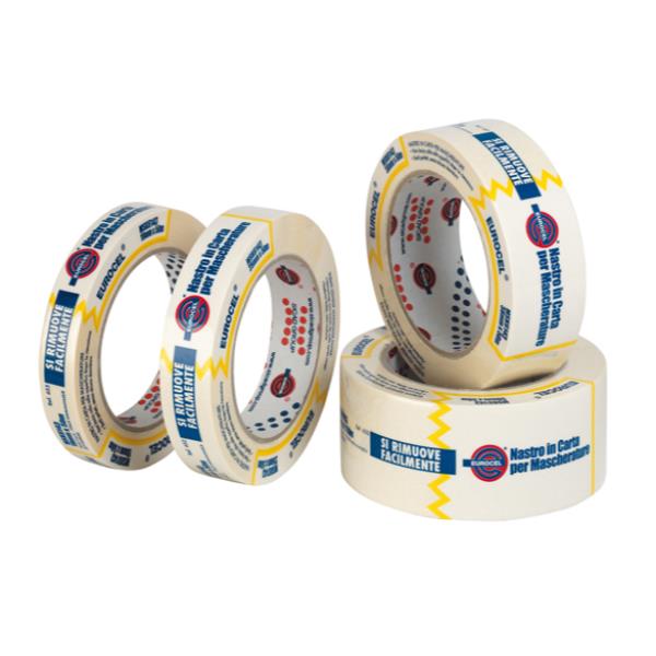 Eurocel MSK 6143 - Nastro di precisione - 50 mm x 50 m - carta crespa - bianco