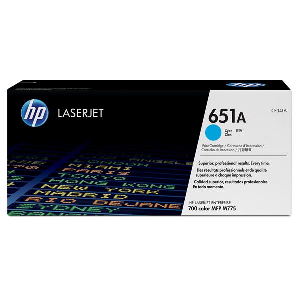 HP 651A - Ciano - originale - LaserJet - cartuccia toner (CE341A) - per Color LaserJet Enterprise MFP M775dn, MFP M775f, MFP M775z, MFP M775z+