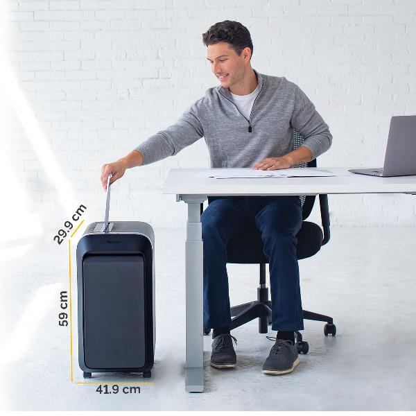 Fellowes Powershred LX221 - Distruggidocumenti - Micro-Cut - 2 x 12 mm - P-5
