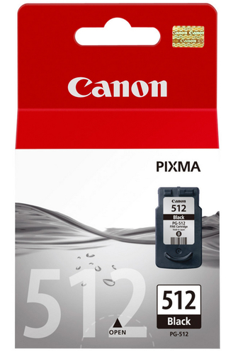 Canon PG-512 - 15 ml - nero - originale - cartuccia d'inchiostro - per PIXMA MP230, MP252, MP270, MP280, MP282, MP495, MP499, MX340, MX350, MX360, MX410, MX420
