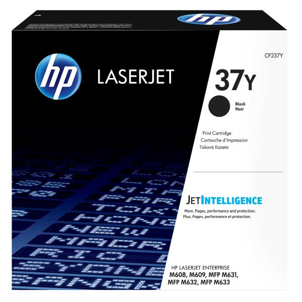 HP 37Y - Extra High Yield - nero - originale - LaserJet - cartuccia toner (CF237Y) - per LaserJet Enterprise M608, M609, MFP M633; LaserJet Enterprise Flow MFP M633