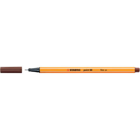 STABILO point 88 - Penna a punta sottile - marrone - 0.4 mm - fine