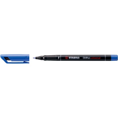 STABILO OHPen universal - Penna a punta sottile - permanente - per lucidi - blu - 0.7 mm - fine