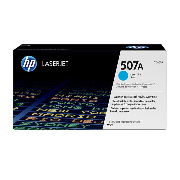 HP 507A - Ciano - originale - LaserJet - cartuccia toner (CE401A) - per Color LaserJet Enterprise MFP M575; LaserJet Pro MFP M570