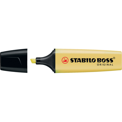 STABILO BOSS ORIGINAL Pastel - Evidenziatore - giallo lattiginoso - inchiostro base acqua - 2-5 mm