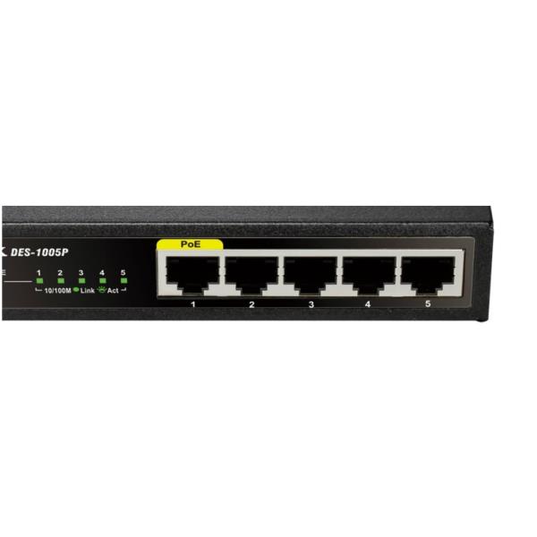 D-Link DES 1005P - Switch - unmanaged - …