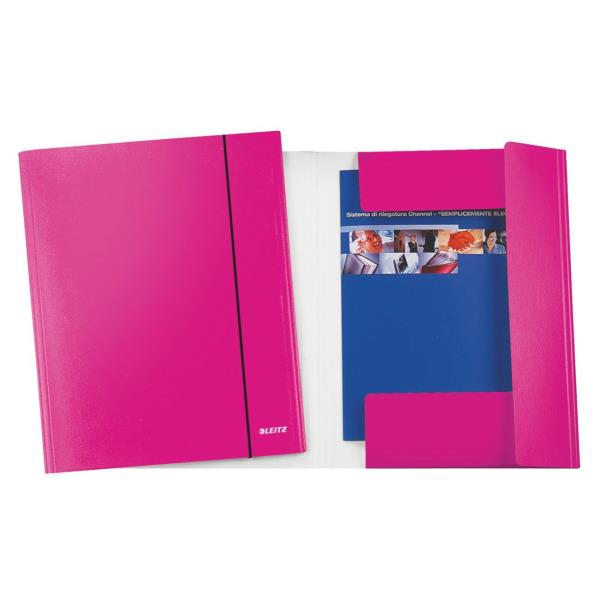 Leitz WOW - Cartelletta a 3 lembi - rosa metallizzato