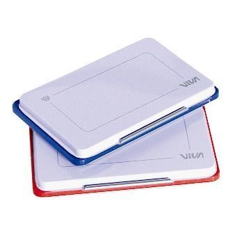 Viva No.1 - Tampone per timbri manuali - senza inchiostro - 110 x 70 mm - rosso