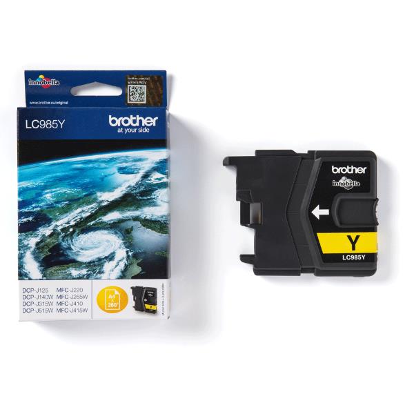 Brother LC985Y - Giallo - originale - cartuccia d'inchiostro - per Brother DCP-J125, DCP-J140, DCP-J315, DCP-J515, MFC-J220, MFC-J265, MFC-J410, MFC-J415