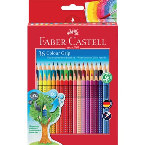 Faber-Castell GRIP - Pastello colorato - colori assortiti