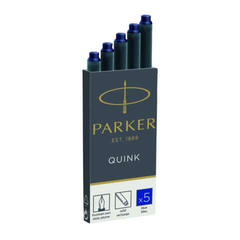 Parker Quink - Cartuccia inchiostro - blu (pacchetto …