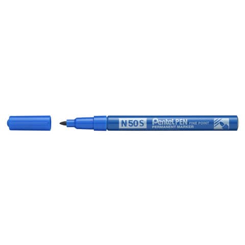 Pentel PEN N50 S - Marcatore - permanente - blu - 1 mm - fine