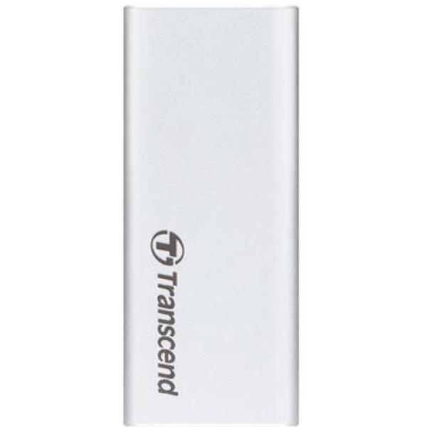 Transcend ESD240C - SSD - 480 GB - esterno (portatile) - M.2 - USB 3.1 Gen 2 (USB-C connettore) - argento