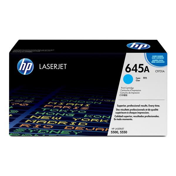 HP 645A - Ciano - originale - LaserJet - cartuccia toner (C9731A) - per Color LaserJet 5500, 5550; LaserJet 5000