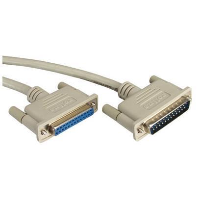 Nilox - Cavo seriale - DB-25 (M) a DB-25 (F) - 9 m - viti a serraggio manuale - grigio
