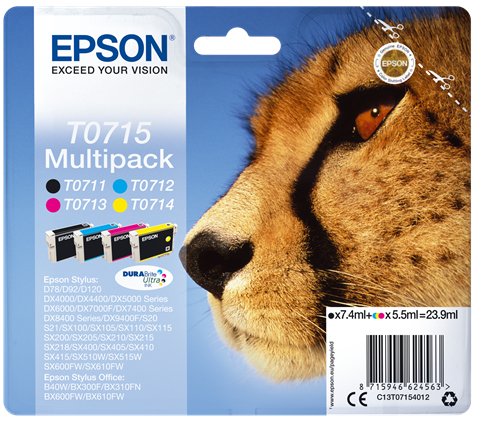 Epson T0715 Multipack - Confezione da 4 - …
