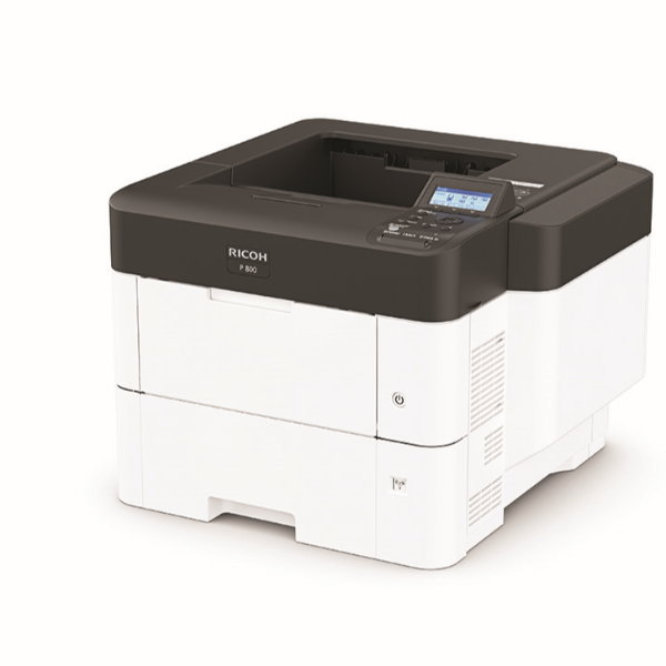 Ricoh 800 - Stampante - B/N - Duplex - laser - A4 - 1200 x 1200 dpi - fino a 55 ppm - capacità 500 fogli - USB 2.0, Gigabit LAN, Wi-Fi(n), NFC