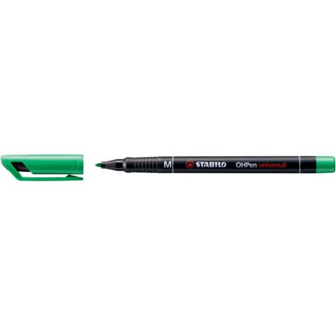 STABILO OHPen universal - Penna a punta sottile - permanente - per lucidi - verde - 1 mm - medio