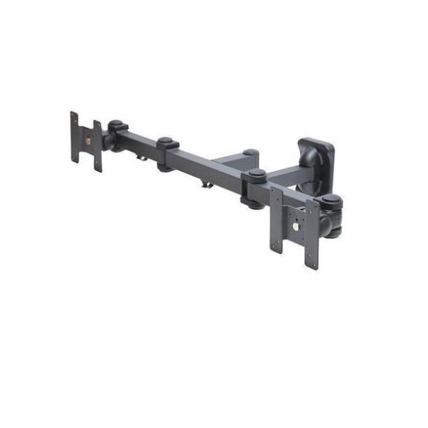 Neomounts FPMA-W960D - Staffa - video full-motion - per 2 display LCD - nero - dimensione schermo: 10"-27" - installabile a parete