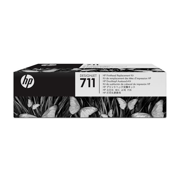 HP 711 - Nero, giallo, ciano, magenta - testina di stampa - per DesignJet T100, T120, T120 ePrinter, T125, T130, T520, T520 ePrinter, T525, T530