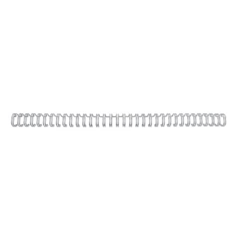 GBC WireBind - 6 mm - 34 anelli - A4 (210 x 297 mm) - 55 fogli - argento - 100 pezzi spirale di rilegatura - per WireBind W20, W25E; Rexel WB606