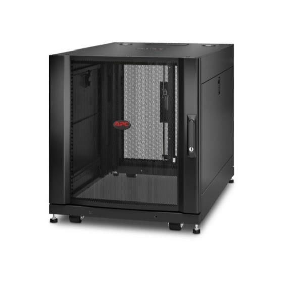APC NetShelter SX - Rack cabinet - nero - 12U - 19" - per P/N: SURT48RMXLBP