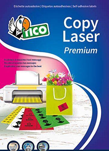 Tico Copy Laser Premium - Carta - adesivo permanente - giallo fluorescente - A4 (210 x 297 mm) 70 etichette (70 foglio(i) x 1) etichette