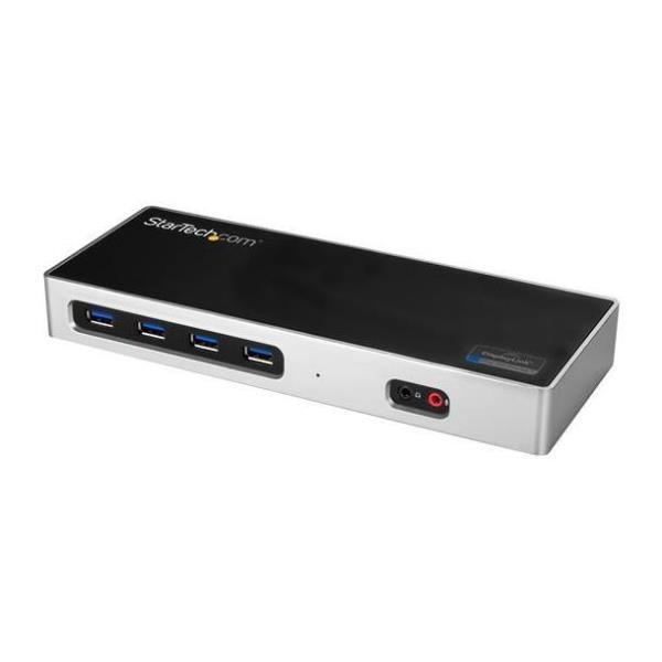 StarTech.com Dock USB-C e USB-A - Dock doppio monitor DisplayPort + HDMI 4K 60Hz - Docking station ibrida USB 3.0 per laptop USB-C o USB-A - 6x USB Type-A, GbE - USB 3.1 Gen 1 - Mac/Window - Docking station - USB-C / Thunderbolt 3 - 2 x HDMI - GigE - per P/N: ARMBARDUO, ARMBARDUOV, ARMDUAL30, ARMDUALV, ARMSLIMDUO, DK30ADD, SVA20N2NEUA, TB33A1C