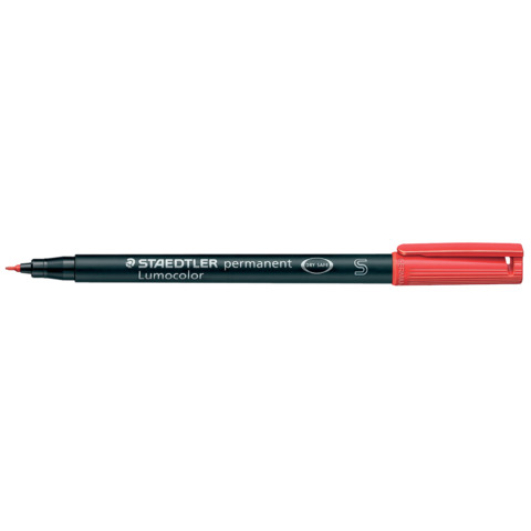 STAEDTLER Lumocolor - Marcatore - permanente - rosso - 0.4 mm - superfine