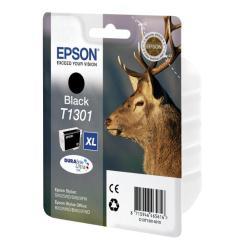 Epson T1301 - 25.4 ml - misura XL - nero - originale - blister con radiofrequenza / allarme acustico - cartuccia d'inchiostro - per Stylus Office BX535, BX630, BX635, BX935; WorkForce WF-3520, 3530, 3540, 7015, 7515, 7525