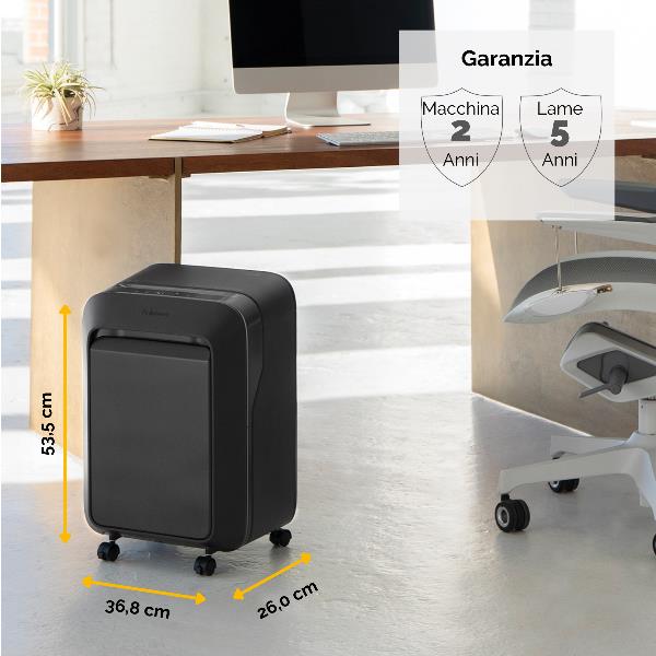 Fellowes Powershred LX211 - Distruggidocumenti - Micro-Cut - 2 x 12 mm - P-5