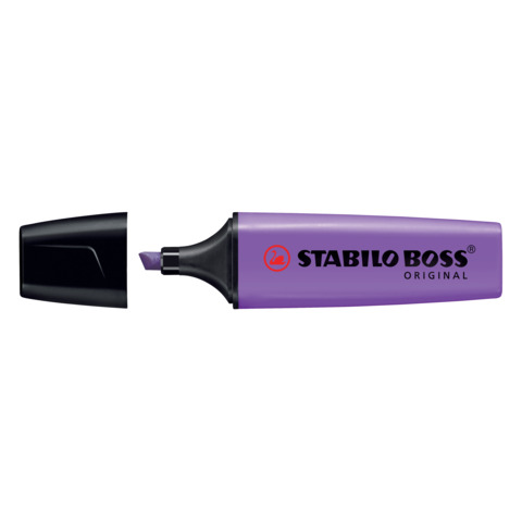 STABILO BOSS ORIGINAL - Evidenziatore - lavanda fluorescente - inchiostro base acqua - 2-5 mm
