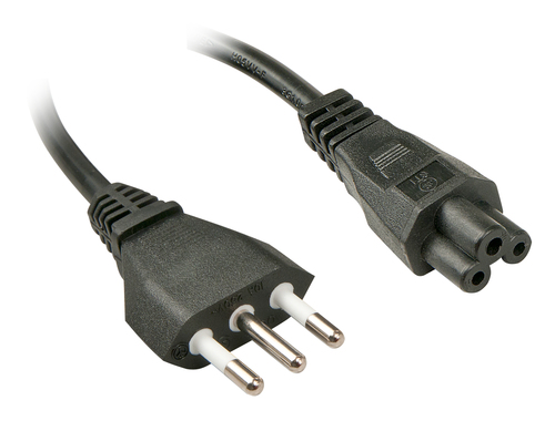 Lindy - Cavo di alimentazione - IEC 60320 C5 a CEI 23-16/VII (M) - 2 m - stampato - Italia
