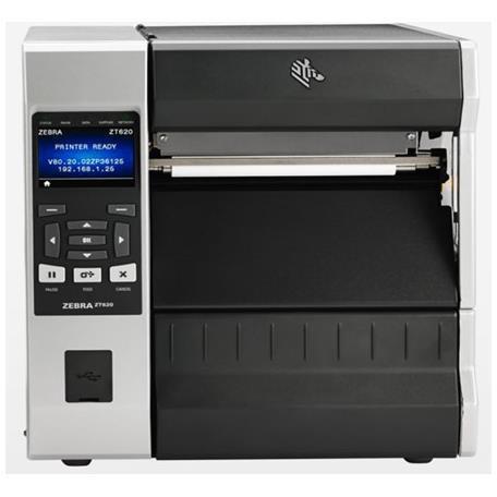 Zebra ZT620 - Stampante per etichette - termico diretto / trasferimento termico - Rotolo (17,8 cm) - 300 dpi - fino a 203 mm/sec - USB, seriale, Gigabit LAN, host USB, NFC, Bluetooth 4.0, Wi-Fi(ac) - barra di strappo
