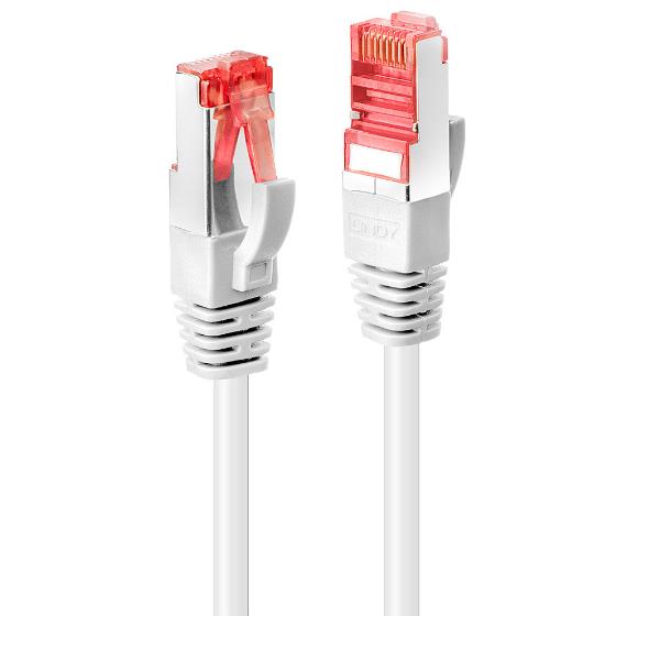 Lindy - Cavo patch - RJ-45 (M) a RJ-45 (M) - 1 m - SFTP, PiMF - CAT 6 - stampato, antiaggrovigliamento - bianco