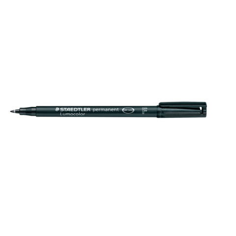 STAEDTLER Lumocolor 318 - Marcatore - permanente - nero - 0.6 mm - fine