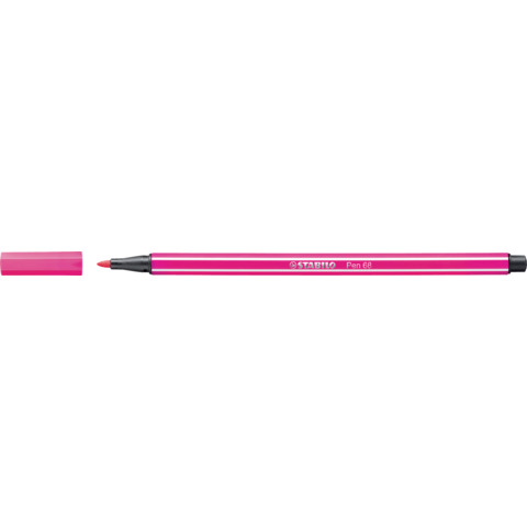 STABILO Pen 68 - Penna punta in fibra - rosa - inchiostro base acqua - 1 mm - medio
