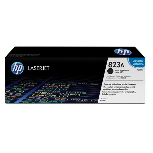 HP 823A - Nero - originale - LaserJet - cartuccia toner (CB380A) - per Color LaserJet CP6015de, CP6015dn, CP6015n, CP6015x, CP6015xh