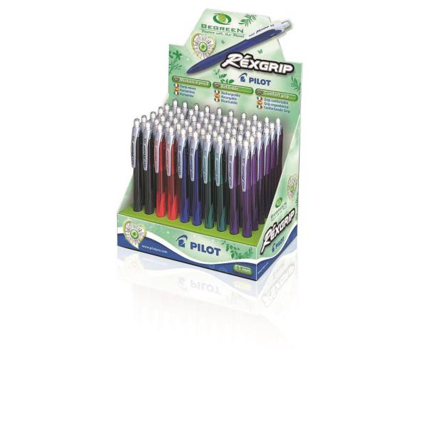 Pilot Réxgrip Begreen - Penna a sfera - 0.5 mm - retrattile (pacchetto di 60)