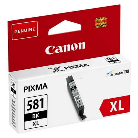 Canon CLI-581BK XL - 8.3 ml - misura XL - nero - originale - serbatoio inchiostro - per PIXMA TS6251, TS6350, TS6351, TS705, TS8251, TS8252, TS8350, TS8352, TS9550, TS9551