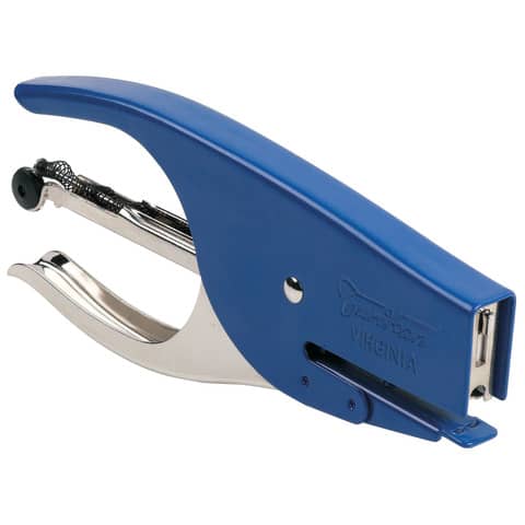 Turikan Virginia - Graffatrice - 15 fogli - 64/48 - acciaio cromato - blu
