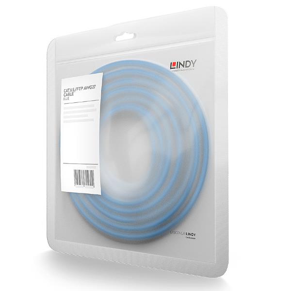 Lindy - Cavo patch - RJ-45 (M) a RJ-45 (M) - 1.5 m - SFTP, PiMF - CAT 6e - antiaggrovigliamento - blu