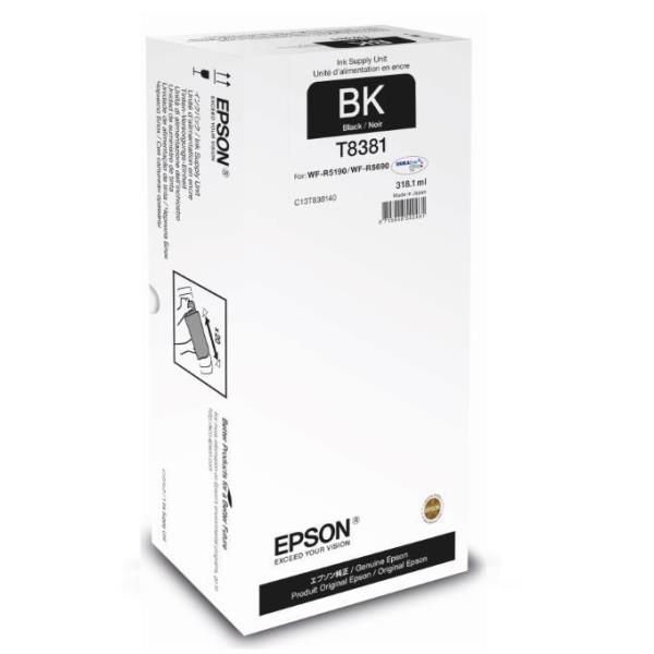 Epson T8381 - 318.1 ml - nero - originale - ricarica inchiostro - per WorkForce Pro WF-R5190, WF-R5190DTW, WF-R5690, WF-R5690DTWF, WF-R5690DTWFL