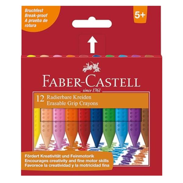 Faber-Castell GRIP - Pastello - cera - non permanente (pacchetto di 12)