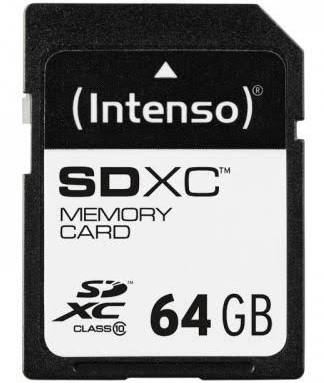 Intenso - Scheda di memoria flash - 64 GB - Class 10 - SDXC