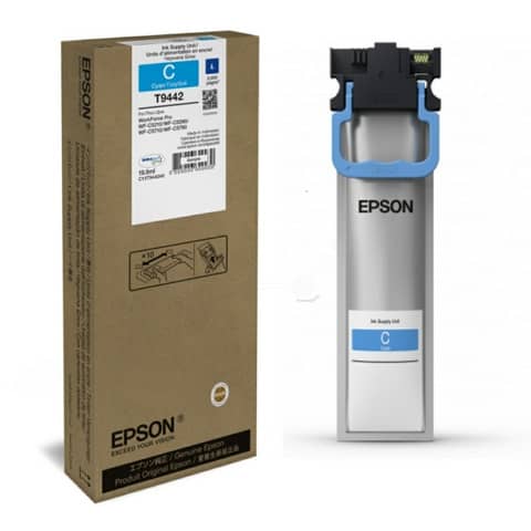 Epson T9442 - 19.9 ml - ciano - originale - cartuccia d'inchiostro - per WorkForce Pro WF-C5210DW, WF-C5290DW, WF-C5710DWF, WF-C5790DWF